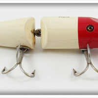 Creek Chub Red Head White Deep Diving Jointed Pikie Lure