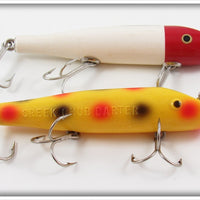 Vintage Creek Chub Red Head & Yellow Spotted Darter Lure Pair