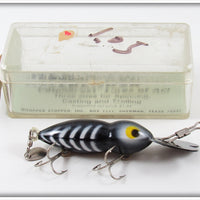 Whopper Stopper Black White Ribs Hellbender Lure In Box 