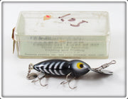 Whopper Stopper Black White Ribs Hellbender Lure In Box