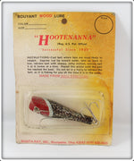 Manta Ray Inc. Black & Red With Flitter Hootenanna On Card