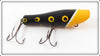 Vintage Montpelier Bait Co. Black & Yellow Hootenanna Lure 