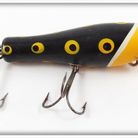 Vintage Montpelier Bait Co. Black & Yellow Hootenanna Lure 