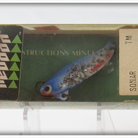 Vintage Heddon BFL Blue Flitter Shad Sonar Lure In Box 