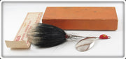 Vintage Hub Bait Company Red Spinner Bait In Box