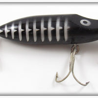 Vintage JC Higgins Black & Silver Shore River Runt Lure