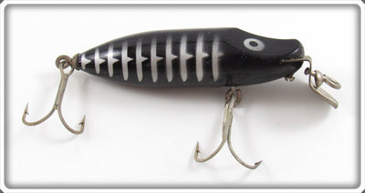 Vintage JC Higgins Black & Silver Shore River Runt Lure