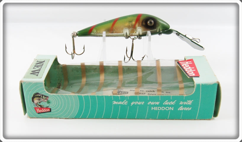 Vintage Heddon Perch Deep Dive Tiger Lure In Box