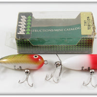 Heddon Red Head & Perch Tiny Torpedo Lure Pair In One Box