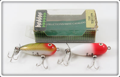 Heddon Red Head & Perch Tiny Torpedo Lure Pair In One Box