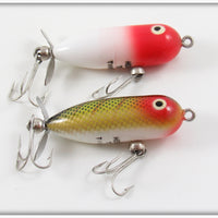 Heddon Red Head & Perch Tiny Torpedo Pair In One Box