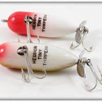 Heddon Red Head & Perch Tiny Torpedo Pair In One Box