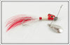 Heddon Red Head White Spinfin In Box