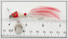 Heddon Red Head White Spinfin In Box