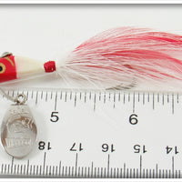 Heddon Red Head White Spinfin In Box