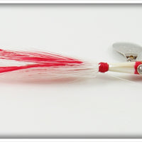 Heddon Red Head White Spinfin In Box