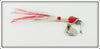 Heddon Red Head White Spinfin In Box