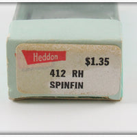 Heddon Red Head White Spinfin In Box