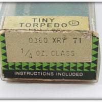 Heddon Yellow Shore Tiny Torpedo In Box