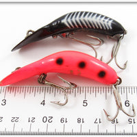 Heddon Spotted Redhorse & Black Shore Tadpolly Spook Pair