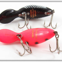 Heddon Spotted Redhorse & Black Shore Tadpolly Spook Pair