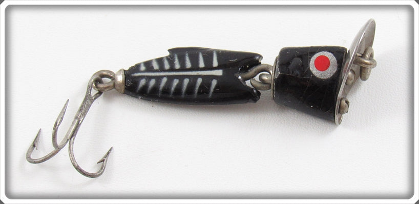 Vintage Heddon Black Shore Fidget Lure