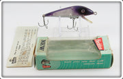 Vintage Heddon Purple Tiger Lure In Box