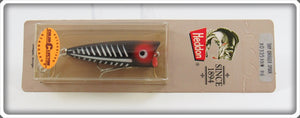 Vintage Heddon Black Shore Tiny Chugger Spook Lure On Card