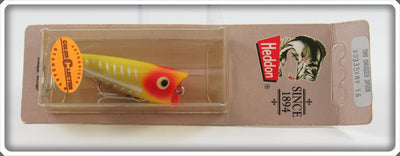 Vintage Heddon Yellow Shore Tiny Chugger Spook Lure On Card 