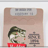 Heddon Yellow Shore Tiny Chugger Spook On Card