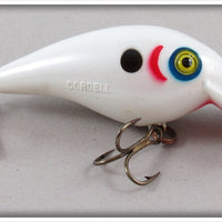 Vintage Cordell White Blue Eye Shadow Big O Lure 