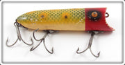 Vintage Heddon Red Head Frog Scale Lucky 13 Lure