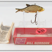 Vintage Norman Gold Mino Flash Lure In Box