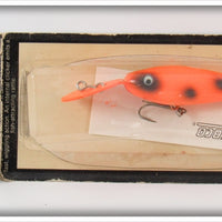 Vintage Zebco Orange Black Spots Z Plug Lure On Card 
