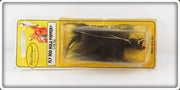 Vintage Fred Arbogast Black Fly Rod Hula Popper Lure On Card