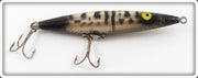 Vintage Heddon Black & Silver Dying Quiver Lure