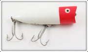Vintage Heddon Red Head White Chugger Spook Lure