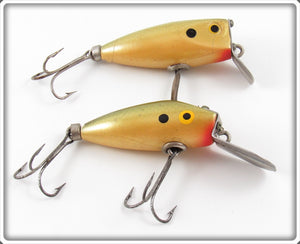 Vintage Wood Mfg Co Dispy Doodle & Deep R Doodle Lure Pair For Sale