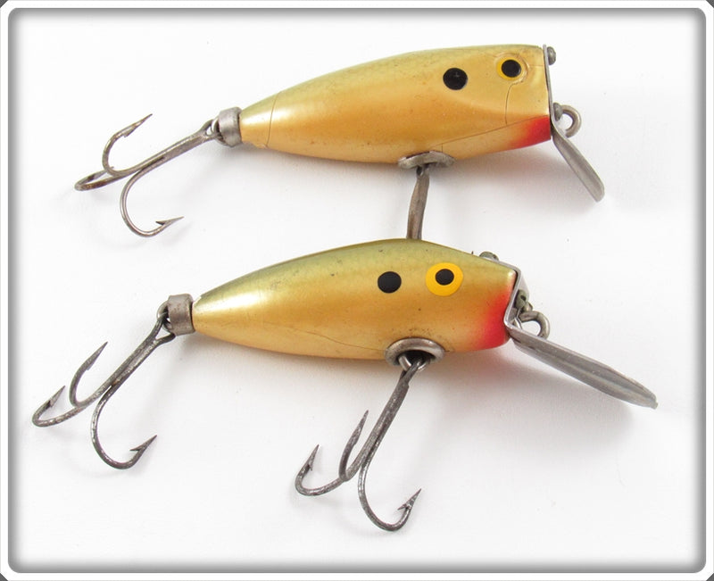Vintage Wood Mfg Co Dispy Doodle & Deep R Doodle Lure Pair For Sale