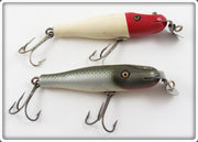 Creek Chub Silver Shiner & Red Head White Baby Pikie Pair