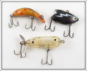 Heddon Tiny Tad, Sonic & Tiny Torpedo Lure Lot Of Three