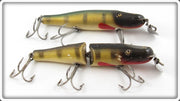 Vintage Creek Chub Perch Jointed Pikie & Pikie Lure Pair