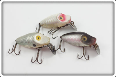 Heddon Lot Of Three Midget Digits To Fish With