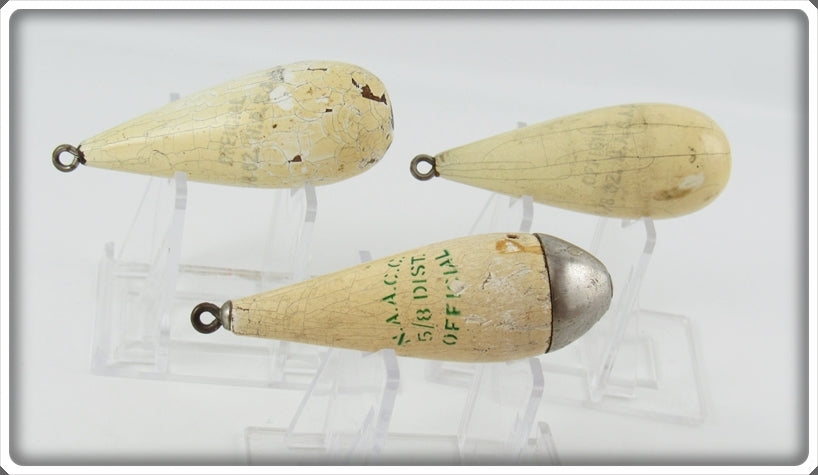 Vintage N.A.A.C.C. & N.A.S.A.C Casting Weight Lot Of Three