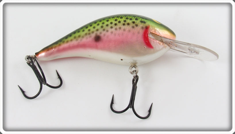 Vintage Metallic Rainbow Trout Crankbait Lure 