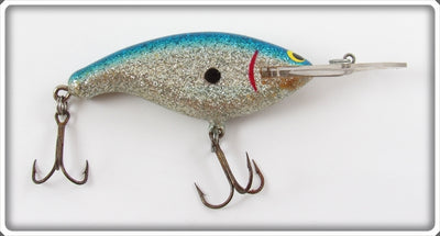 Vintage Tennessee Tuffy Silver & Blue Glitter Cranbait Lure