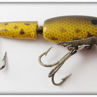 Vintage Tulsa Tackle Co Brown Spot Water Wiggler Lure