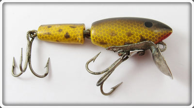 Vintage Tulsa Tackle Co Brown Spot Water Wiggler Lure