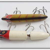 Heddon Red & White Jointed Vamp & Perch Vamp
