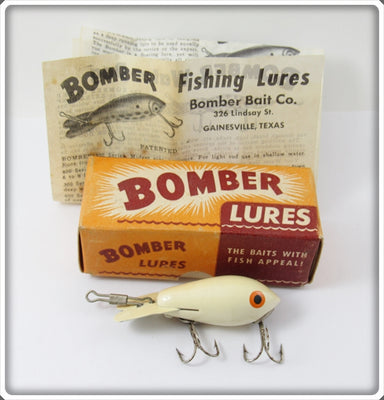 Bomber Bait Co White Bomber In Box With Paper 218